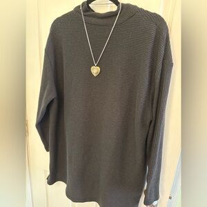 Lane Bryant Charcoal Gray Turtleneck Sweater